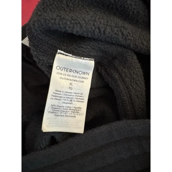 Outerknown Terry Towel Sweat Shorts Men's XL Black Cotton Hemp Blend - Picture 2 of 9